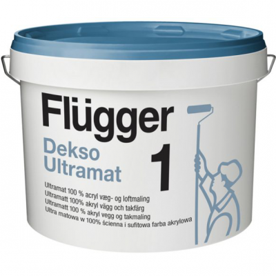 Краска для стен и потолков глубоко-матовая Flugger Dekso 1 Ultramat