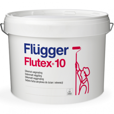 Краска для стен и потолков шелковисто-матовая Flugger Flutex 10