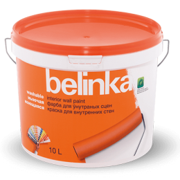 Моющаяся краска Belinka для стен и потолков 10 л. База В1