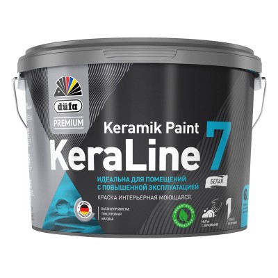 Краска DUFA Premium KeraLine 7 / Дюфа Премиум Кера Лайн 7 моющаяся 