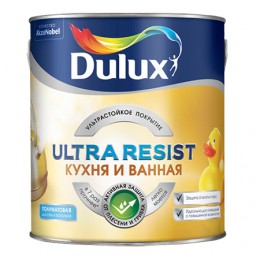 Краска Dulux Ultra Resist Кухня и Ванная 5л База BW