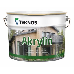 Teknos AKRYLIN краска для деревянных фасадов 9 л РМ1