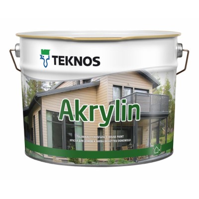 Краска Teknos AKRYLIN для деревянных фасадов (Финляндия) РМ3