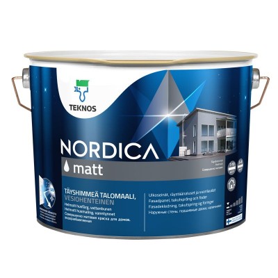 Teknos NORDICA краска на акрилатной основе для деревянных фасадов (Финляндия) РМ1