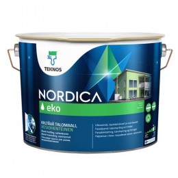 Teknos NORDICA EKO акрилатная краска для деревянных фасадов 9 л РМ1