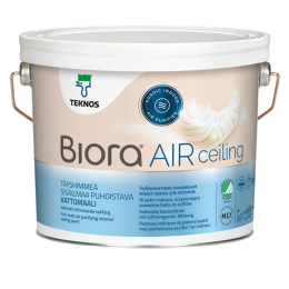 Teknos BIORA AIR ceiling глубокоматовая очищающая воздух краска для потолков 10 л 