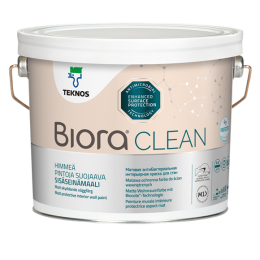 Краска Teknos BIORA CLEAN антимикробная интерьерная для стен и потолков матовая 9 л РМ1