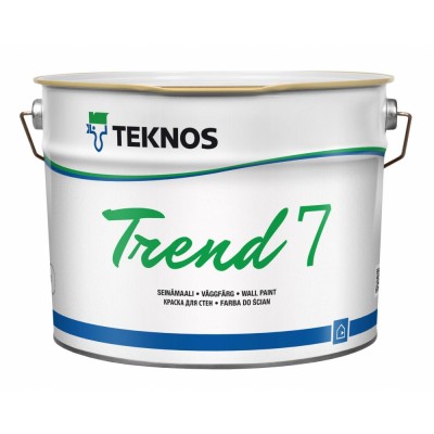 Краска Teknos TREND 7 интерьерная матовая для внутренних работ (Финляндия) РМ3